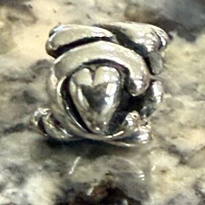 Retired Trollbeads Sterling Silver Letter C Bead TAGBE-10062